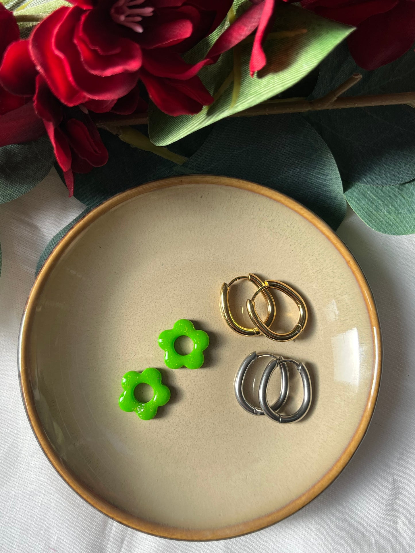 Mini Rosa Verte et Argenté