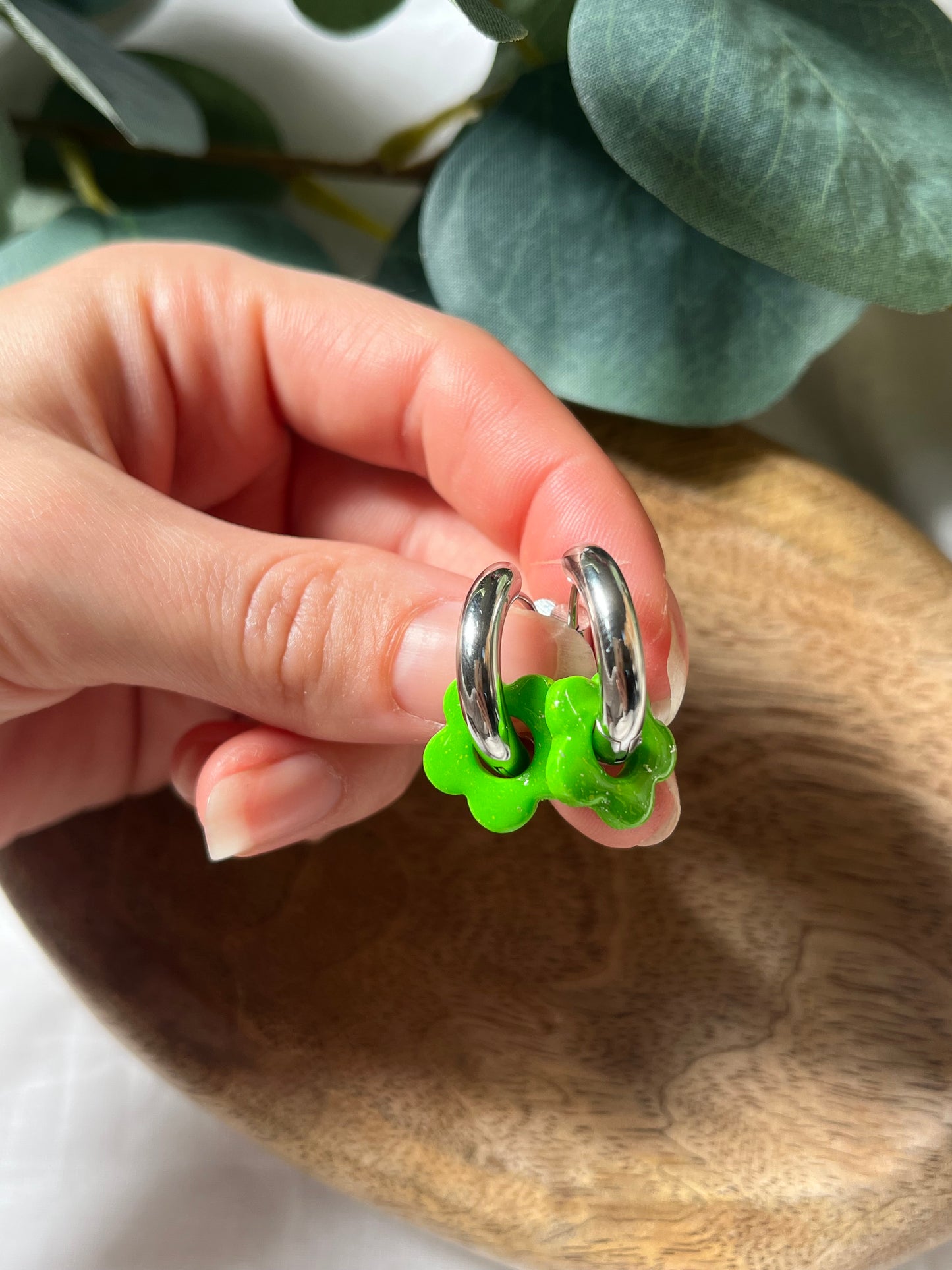 Mini Rosa Verte et Argenté