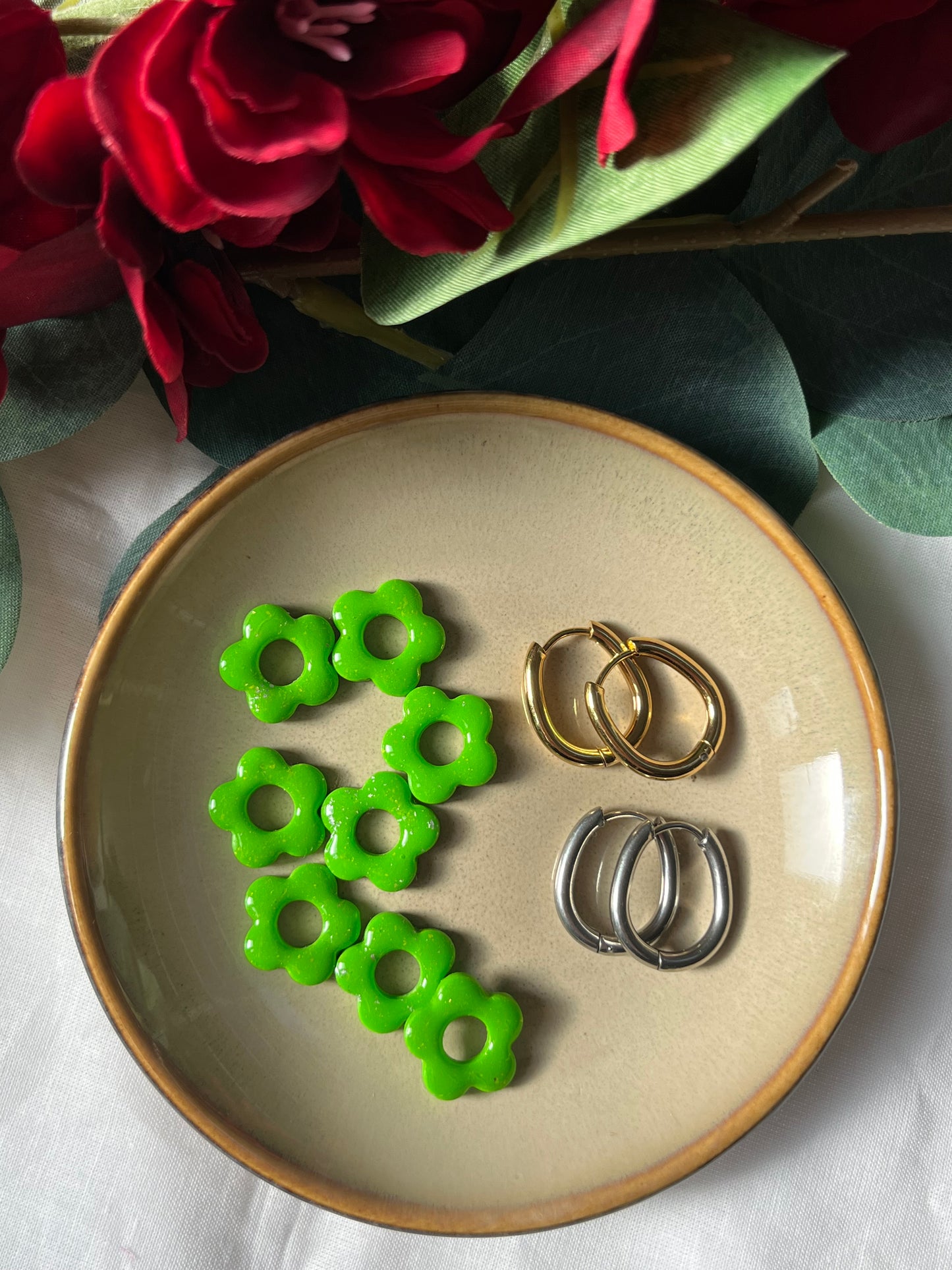 Mini Rosa Verte et Argenté