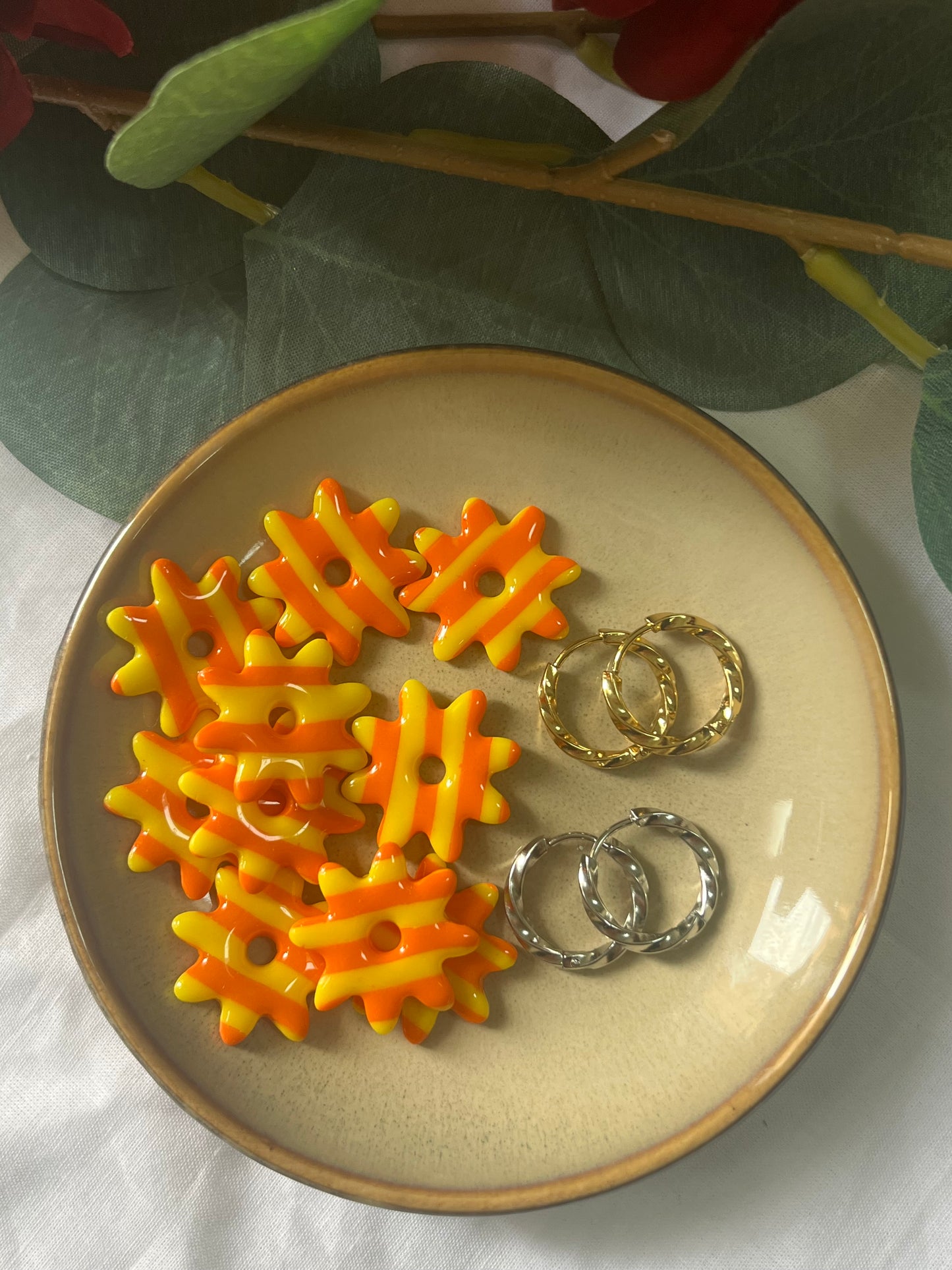 Oria Rayé Orange & Jaune