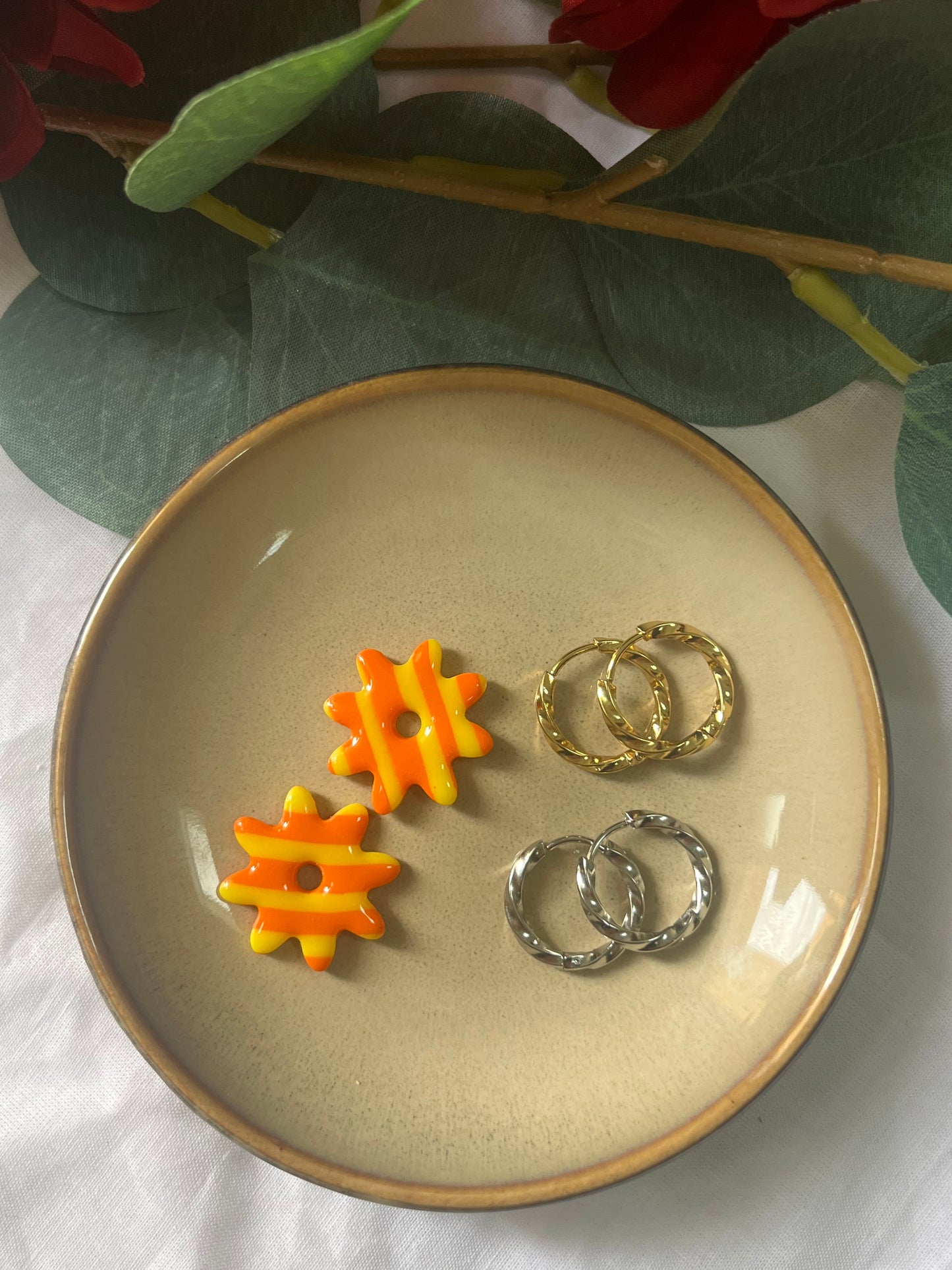 Oria Rayé Orange & Jaune