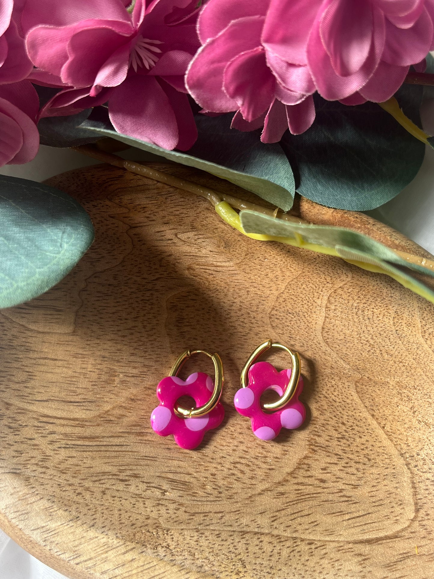 Rosa Magenta à Pois